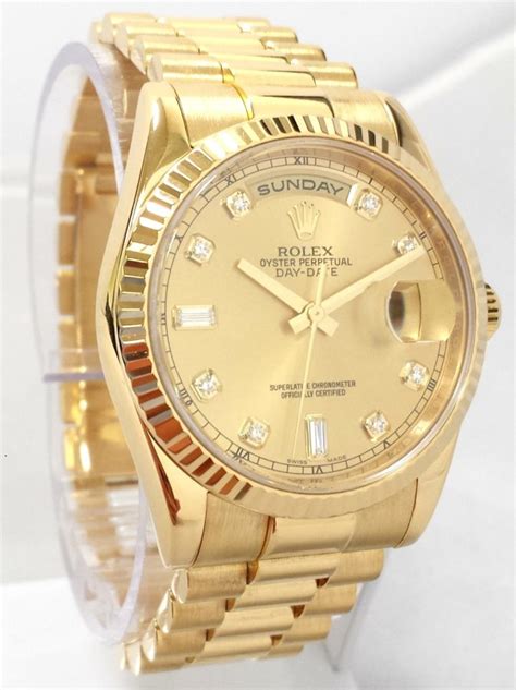 rolex day date gold bracelet|rolex day date chart.